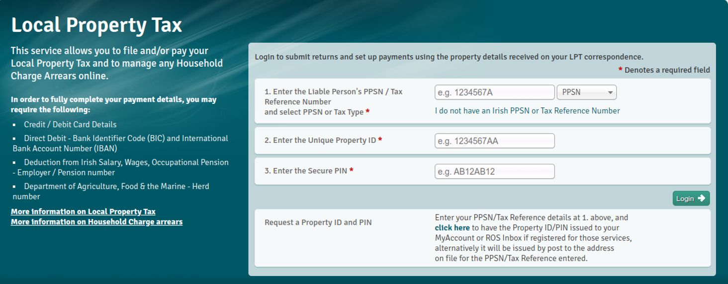 Local Property Tax Guide - Step 1